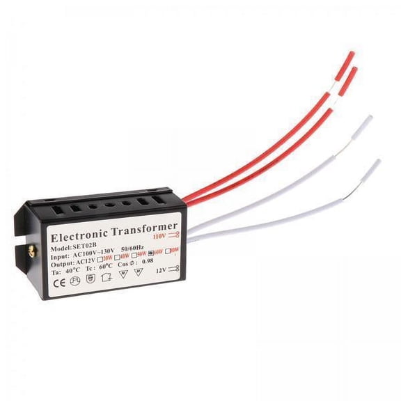 Almencla 3x60W Power Converter, Convert 110V to 12V for Lamps 3 Pcs