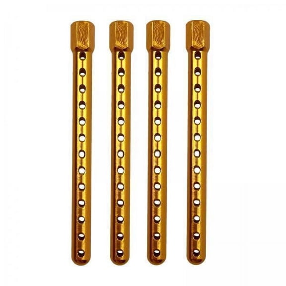 Almencla 3xBody Post Mount RC Car Shell Column for 122037 Replacement Parts Accessories gold