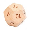 thumbnail image 1 of Almencla 3xWooden D12 Dices for Board Games PRG Set for Parties 3 Pcs, 1 of 7