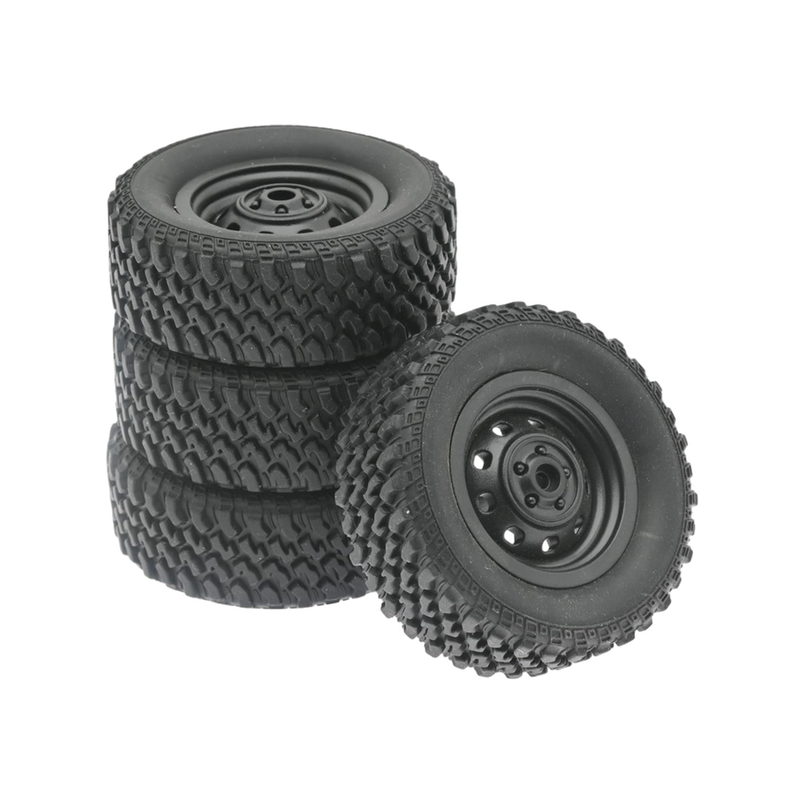 Pneus Caoutchouc Avec Jantes Métal Pour Voiture RC 1/12 - Compatible MN82, MN78 - Neuf