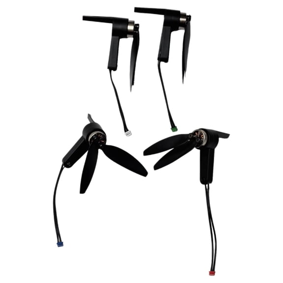 Almencla 4 Pieces RC Drone Motor Arm Set,Front and Rear Assembly with Motor,Spare Parts,Axis Arms for S99 Quadcopter Drone,Replacement