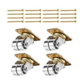 thumbnail image 1 of Almencla 4 Pieces Upright Piano Caster Swivel Universal Roller Smoothly Piano Accessories Include Screws Replacement for Bookshelves, 1 of 8