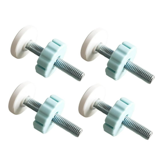 Almencla 4pcs Gate Threaded Spindle Rods Hardware Sturdy Easy Install Gate Screw Bolts Bolt Parts for Stair Railing Home Blue