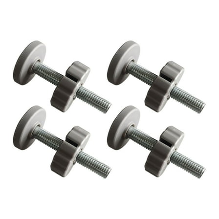 Almencla 4pcs Gate Threaded Spindle Rods Hardware Sturdy Easy Install Gate Screw Bolts Bolt Parts for Stair Railing Home Gray