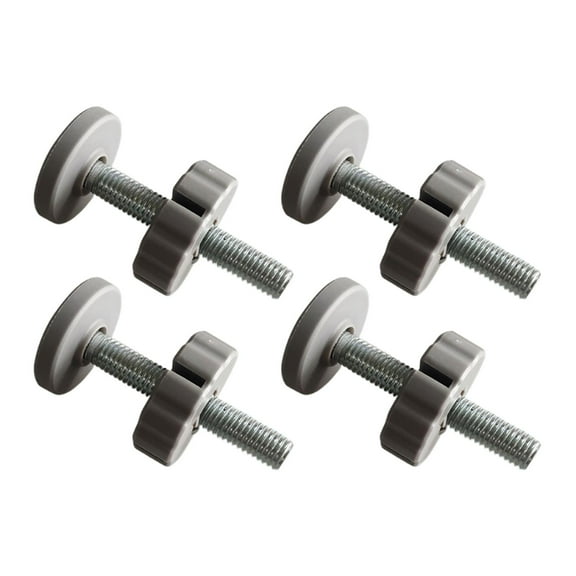 Almencla 4pcs Gate Threaded Spindle Rods Hardware Sturdy Easy Install Gate Screw Bolts Bolt Parts for Stair Railing Home Gray