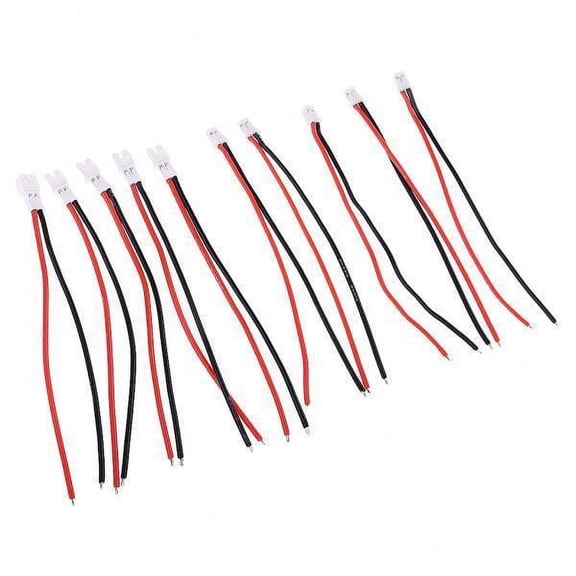 Almencla 4x10 Piece Upgraded JST-PH 2.0 Male Female Connector Cable 55mm for RC Battery 6 Pcs