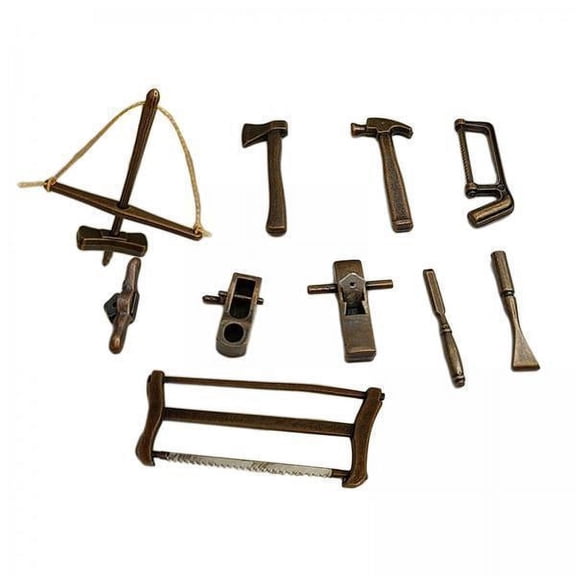 Almencla 4x10Pcs Miniature Doll House Tools Pretend Play for Kids Children Age 3+