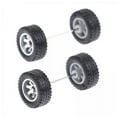 thumbnail image 1 of Almencla 4x4Pcs 1/64 Scale Wheels Replacement Parts for Diecast Car Model Kids RC Truck Argent B, 1 of 8