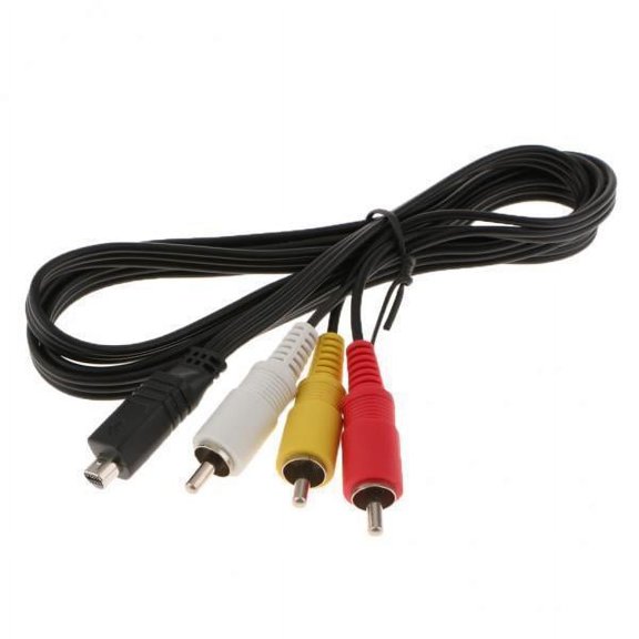 Almencla 4xAV A/V TV Audio Video Cable for DCR-IP5/e DCR-PC55/e PC55w DCR-HC1000/e