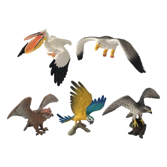 Almencla 5Pcs s Figurines Collection Lifelike Educational Toy Crafted Playset Cake Toppers for Party Supplies Desktop Ornament A