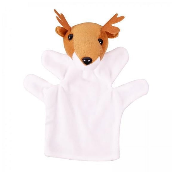Almencla 5x Hand Puppets Animals Finger Puppet, Character Figure Making Make Your Own Puppets, Doll Props Toy for Kids Teaching 5 Pcs