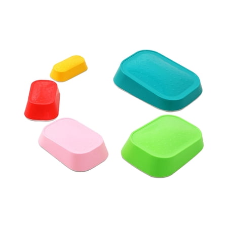 Almencla 5x Stepping Stones Set B Block Nonslip Gift for Kids Age 3+ Promotes B Coordination Strength Crossing River