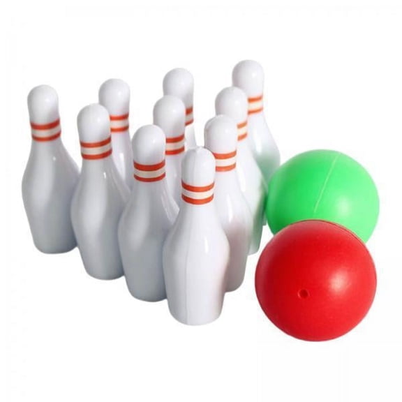 Almencla 5xDolls House Bowling Ball Set Miniature Games Toy Accessory