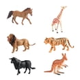 thumbnail image 1 of Almencla 6 Pieces Animals Figurine Realistic Wildlife Animal Statue, Birthday Gifts, Party Favors, Animal Figures Animal Playset, 1 of 8