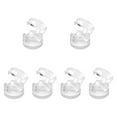 thumbnail image 1 of Almencla 6 Pieces Cable Clips Cord Holder Desktop Wire Holder Wire Keeper 360 degree Rotating Cord Organizer for Office Bedroom Wall Kitchen White, 1 of 8