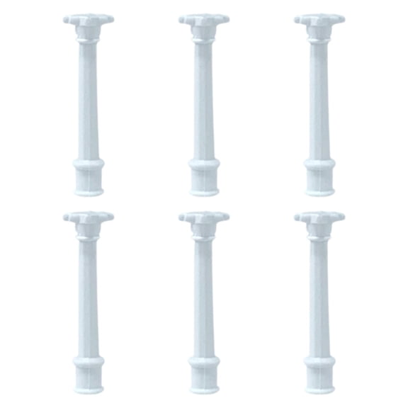 Almencla 6 Pieces Mini Roman Columns Model Greek Columns Architectural Sculpture DIY Decorative Classic Greek Statues for Office Party 3.5cm