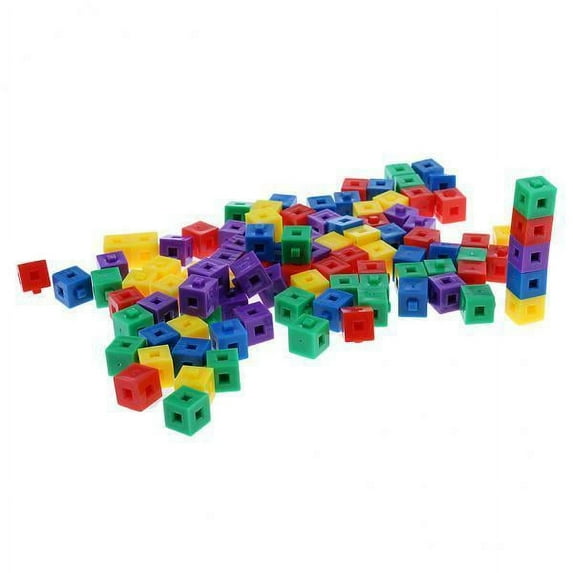 Almencla 6x100pcs Stacking Building Assembly for Kids Developing Toy Puzzles 6 Pcs