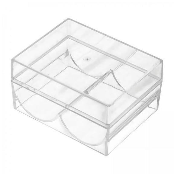 Almencla 6xAcrylic Chips Tray Holds 40 Chips Multifunctional for Party Clay Chips
