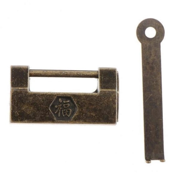 Almencla 6xRetro Chinese Padlock Collection Gifts Fortune