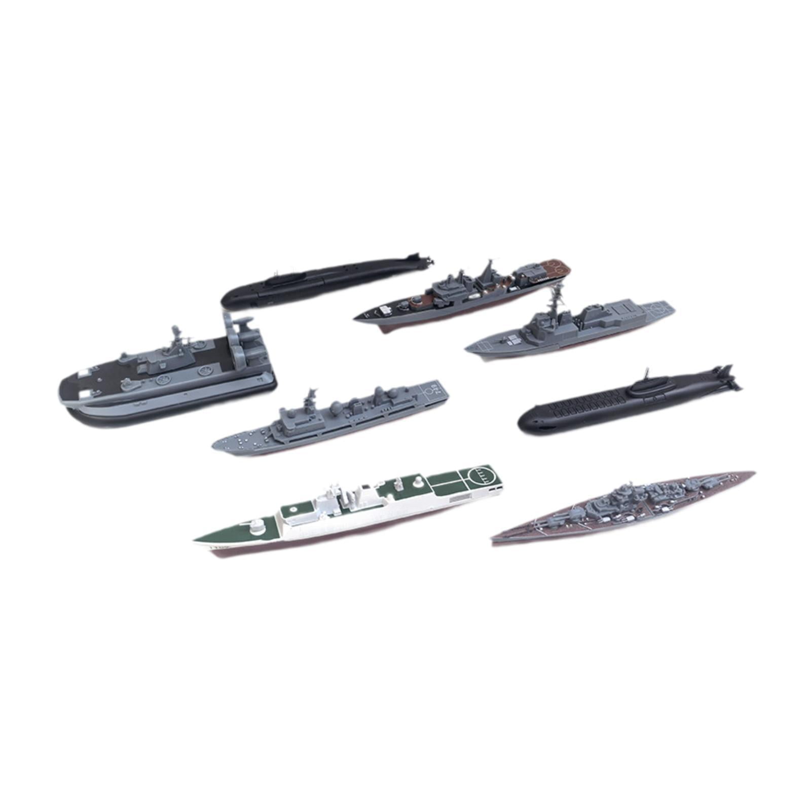 Almencla 8 Pieces 4D Model Toy Educational s and Crafts Patrol Ship ...