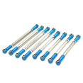 thumbnail image 1 of Almencla 8 Pieces Chassis Linkage RC Chassis Link Rod Replacement RC Model Vehicle Parts for MN128 1/12 Scale Crawler Model Accessory Blue, 1 of 8