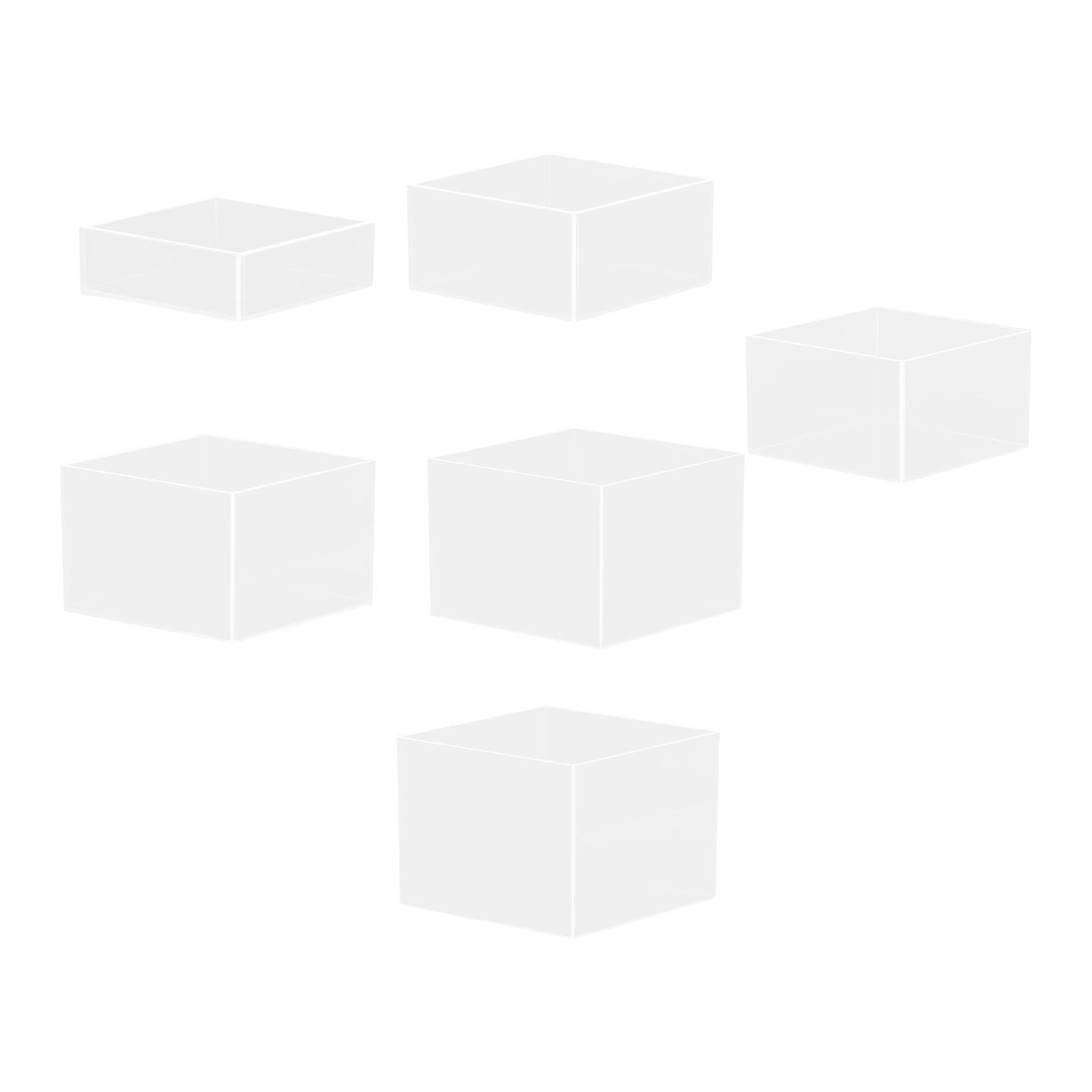 Almencla Acrylic Cube Display Box Buffet Riser Display Stand Decorative ...