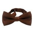 thumbnail image 1 of Almencla Adjustable Bow Ties Pre Tied Bow Tie Fashion Soft Child Polyester Boys Tux Bowties Kids Bow Tie for Banquet Stage Performance Light Brown, 1 of 8