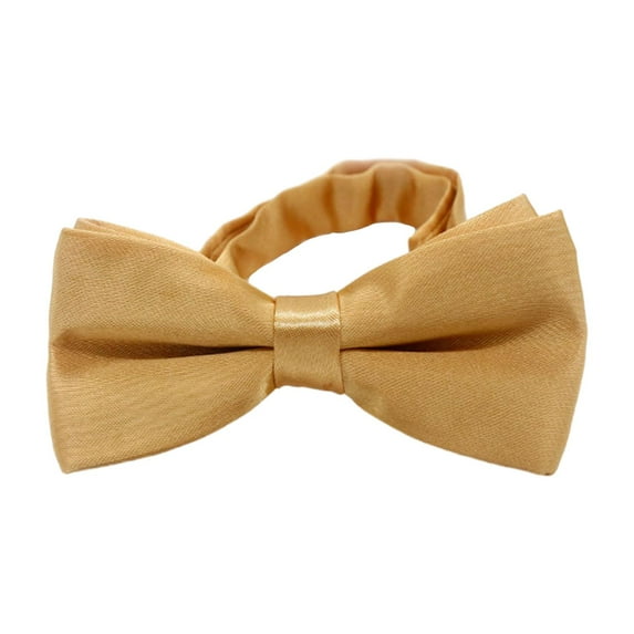 Almencla Adjustable Bow Ties Pre Tied Bow Tie Fashion Soft Child Polyester Boys Tux Bowties Kids Bow Tie for Banquet Stage Performance Yellow
