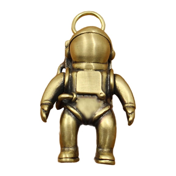 Almencla Astronaut Keychain Car Keys Holder Pendant Brass s Space Robot Keychains Astronaut Car Keychain for Couple Cool Gifts