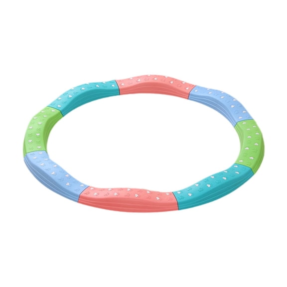 Almencla Balance Beam Multiple Obstacle Course Improve Strength Non Slip Indoor and Outdoor Balance Blocks for Preschool Kids Children 8Pcs Colorful