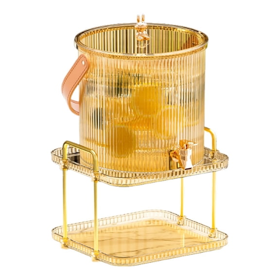 Almencla Beverage Dispenser Container Tap Equipped Beverage Barrel for Home Fruit Tea 5L