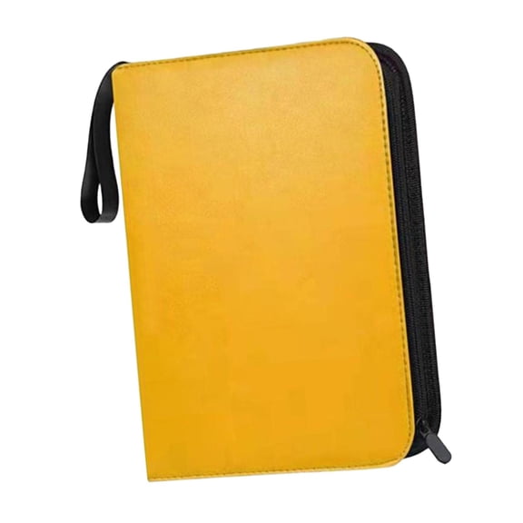 Almencla Binder Photocard 9 Pockets Display 900 Cards Cards Album Book Trading Card Album for Collectible Album Baseball Cards Hobbies Yellow A