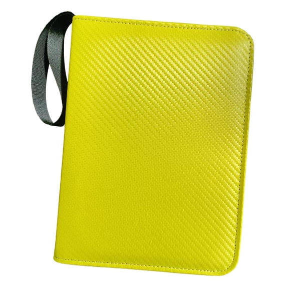 Almencla Binder Photocard 9 Pockets Display 900 Cards Cards Album Book Trading Card Album for Collectible Album Baseball Cards Hobbies Yellow B