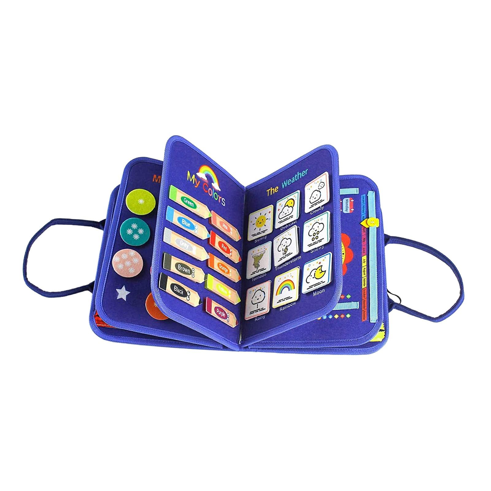 Almencla Busy Board Montessori Toy Activity Developing Sensory Board