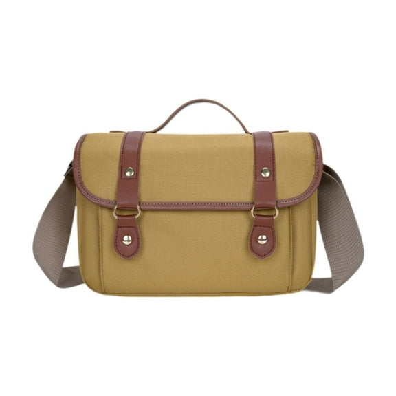 Almencla Camera Bag Camera Travel Case Thick Padded Water Resistant Protection Crossbody Bag Accessories Organizer Photographers Gift Yellow