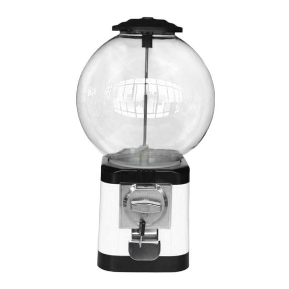 Almencla Candy Dispenser Machine, Mini , Money Saving Bank, Party Supplies Candy Box Sweet Dispenser for Birthday Shelf White