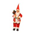 thumbnail image 1 of Almencla Christmas Figurine Santa Claus Figure Doll Ornament Lovely Traditional Art Sculpture for Party Favors Supplies Window Desktop Red, 1 of 8