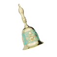 thumbnail image 1 of Almencla Christmas Resturant Service Bell, Dining Table Bell, Handheld Ringing Bell, Decorative Hand Bell Retro Call Bell Decor Green Golden, 1 of 8