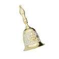 thumbnail image 1 of Almencla Christmas Resturant Service Bell, Dining Table Bell, Handheld Ringing Bell, Decorative Hand Bell Retro Call Bell Decor White Golden, 1 of 8