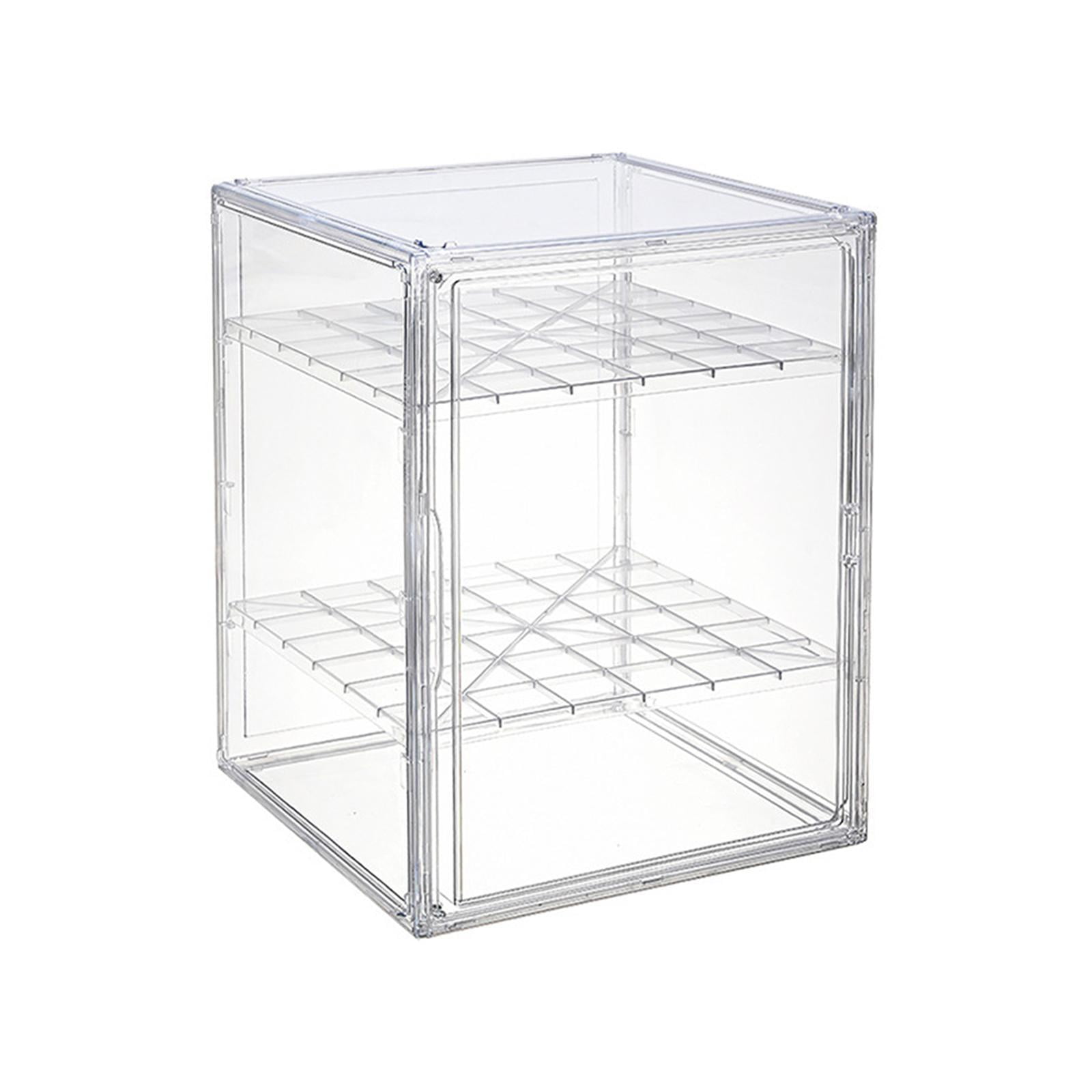 Almencla Clear Display Case Showcase Detachable Plate Stand Riser ...
