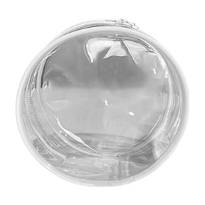 Almencla Clear Figure Display Bag Figure Display Case. Zipper Closure Dustproof Doll Display Case Tiny Doll Pouch. for Doll Collectors White
