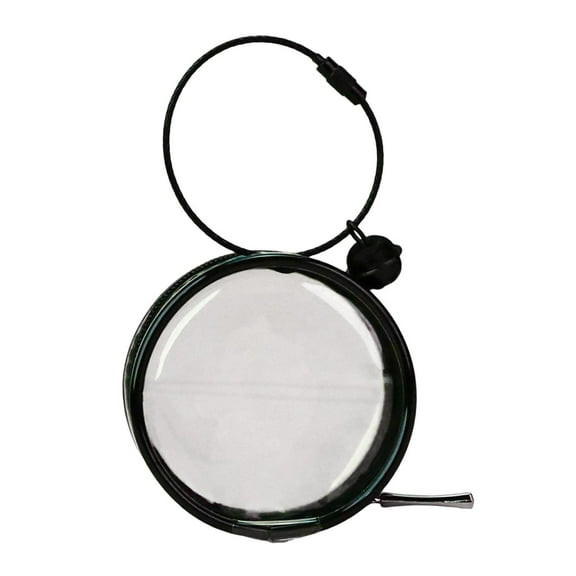 Almencla Clear Figure Display Bag Mini Doll Storage Bag Decorative Zipper Closure Collectors 7x7x4cm Tiny Figures Case Mini Doll Pouch black