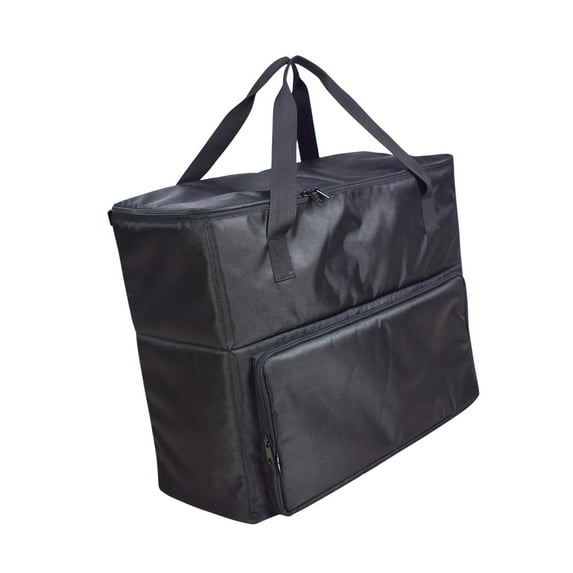 Almencla Computer Handbag Travel Carrying Bag with Padded Lining Zipper Monitor Storage Screen for Keyboard Mouse Transport 56cmx22cmx45cm