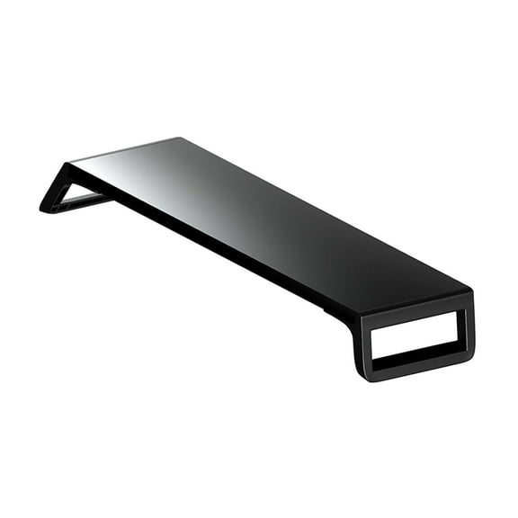 Almencla Computer Monitor Riser Desk Shelf Riser Desktop Shelf Portable Wood Easy to Install Monitor Stand Desk Computer Monitor Stand black