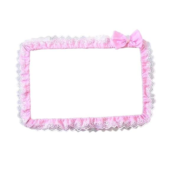 Almencla Computer Screen Cover Cute Dustproof Modern Dust Cover Protector Protective Case Lovely with Bowknot for PC Tablet TV Laptop 23 to 26 inch