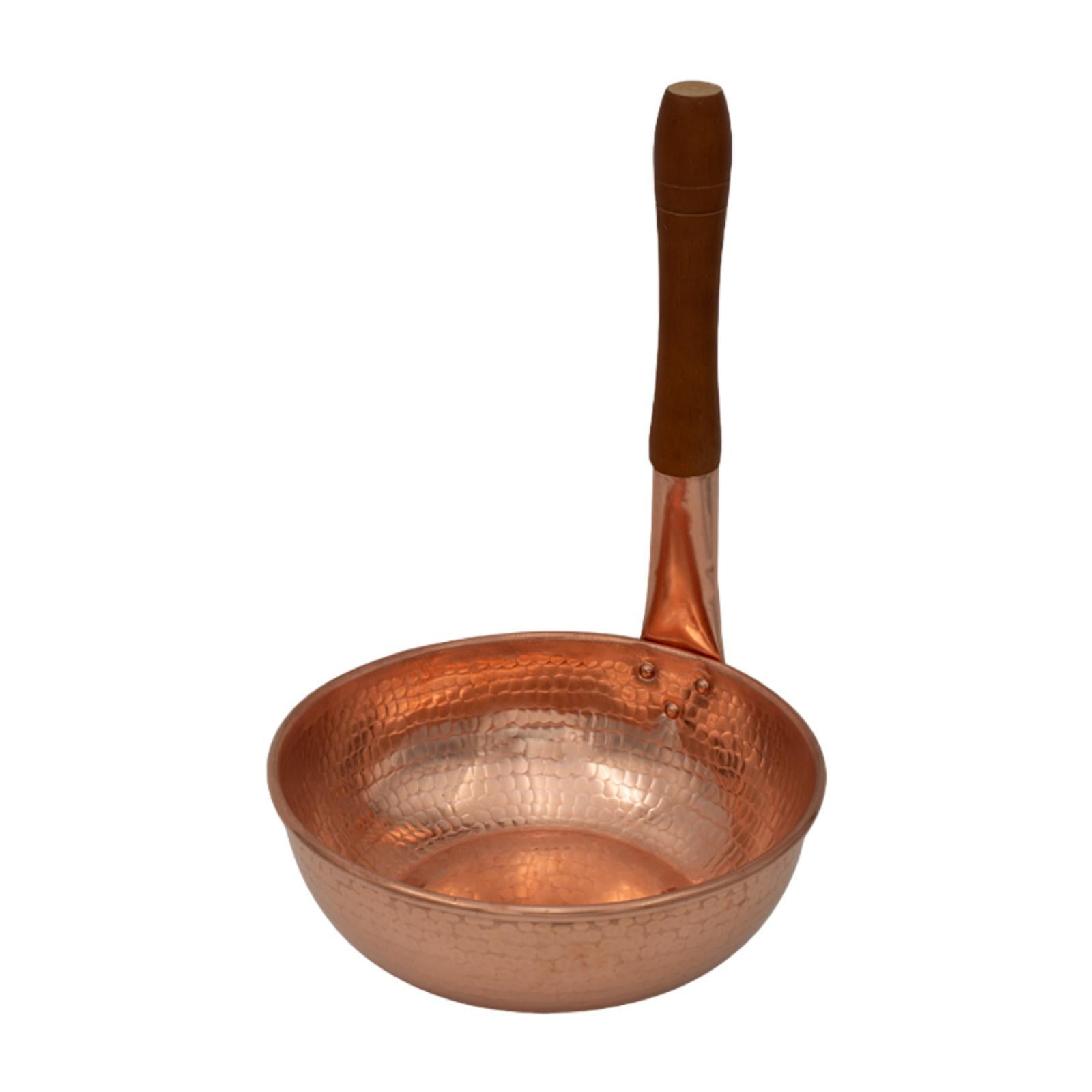Almencla Copper Pot Butter Warmer 9inch Cookware Saucepan for Home ...