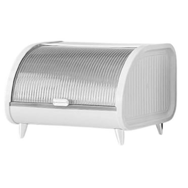 Almencla Cosmetic Storage Box Bread Storage Bin for Kitchen Counter Table Coffee Shop white