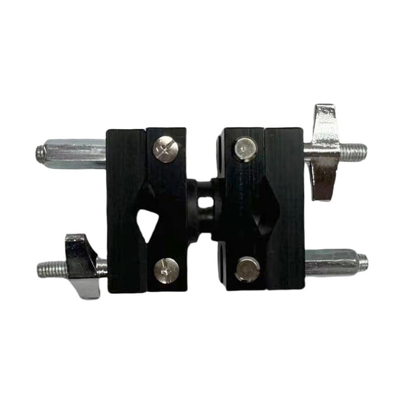 Almencla Cymbal Extension Mount Clip Cymbal Stand Holder Adjustable Easy to Install Universal Drum Accessories Metal Cymbal Attachment Bilateral