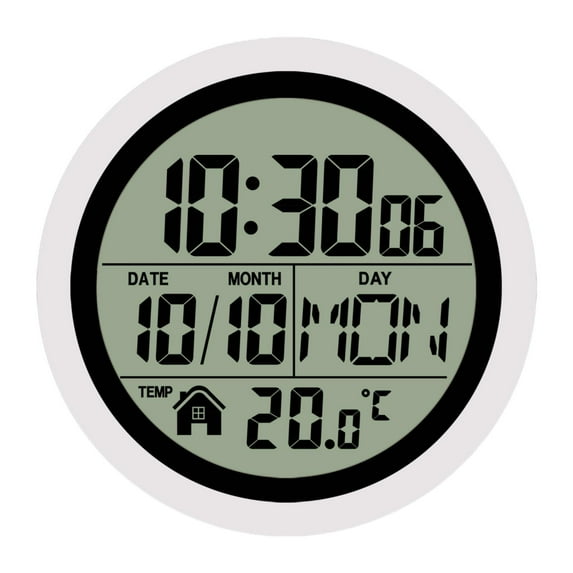 Almencla Digital Shower Clock Easy to Read Date Display Indoor Wall ...