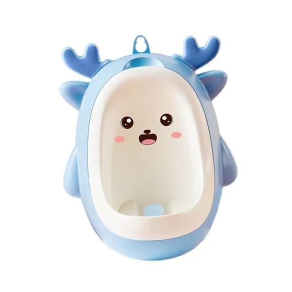 Almencla Dinosaur Potty Urinal Standing Potty, Cartoon Portable Urinals Toilet Training Hanging Pee for Child Toddlers blue